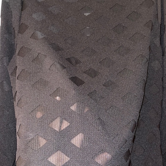 Cross Hatch Peek-a-Boo Bodysuit - Picture 2 of 5